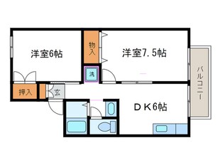 エクセル吾田神の物件間取画像